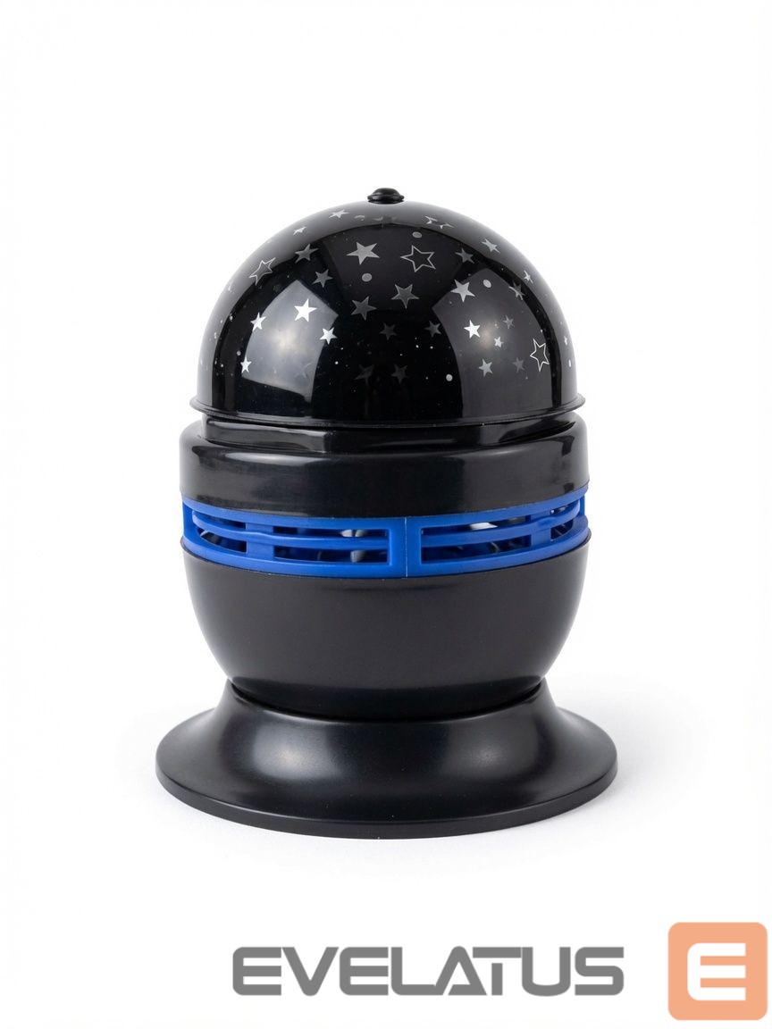 LED Prožektorius iLike RGB Crystal Ball Light, 180° Rotating Party Projector with Remote Black