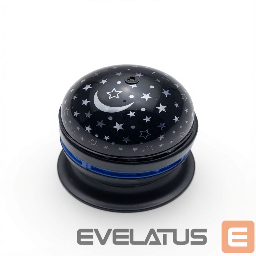 LED Prožektorius iLike RGB Crystal Ball Light, 180° Rotating Party Projector with Remote Black