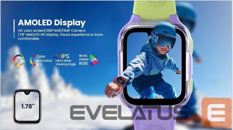 Išmanusis laikrodis LAGENIO AI Kids Watch K9 4G Purple