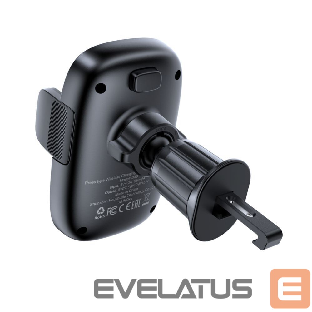 Automatinis laikiklis Acefast D48 Car Air Vent Mount with Wireless Charger Black