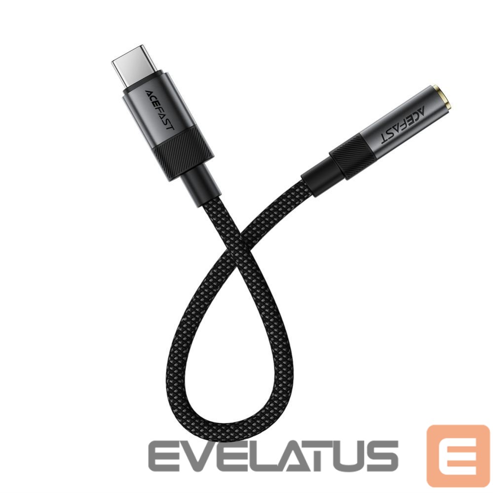 Adapteriai Acefast USB-C to 3.5mm Acefast J12 Audio Adapter Black