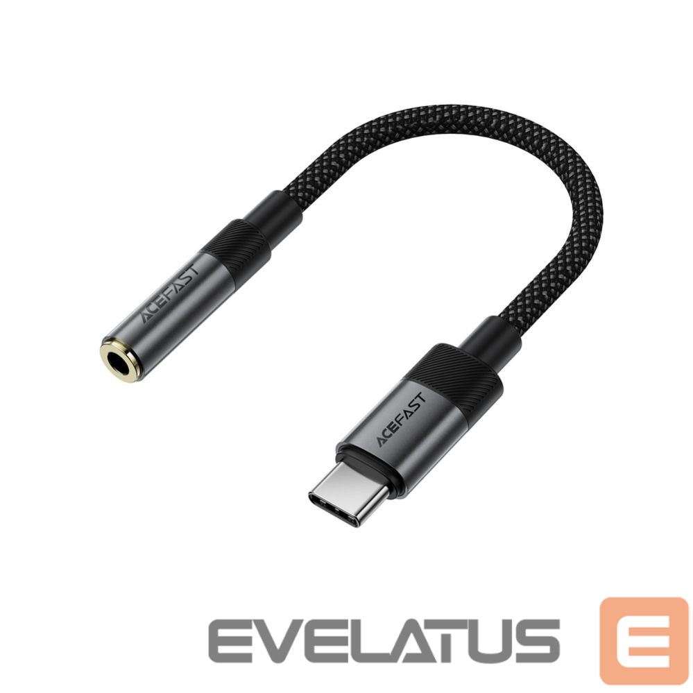 Adapteriai Acefast USB-C to 3.5mm Acefast J12 Audio Adapter Black