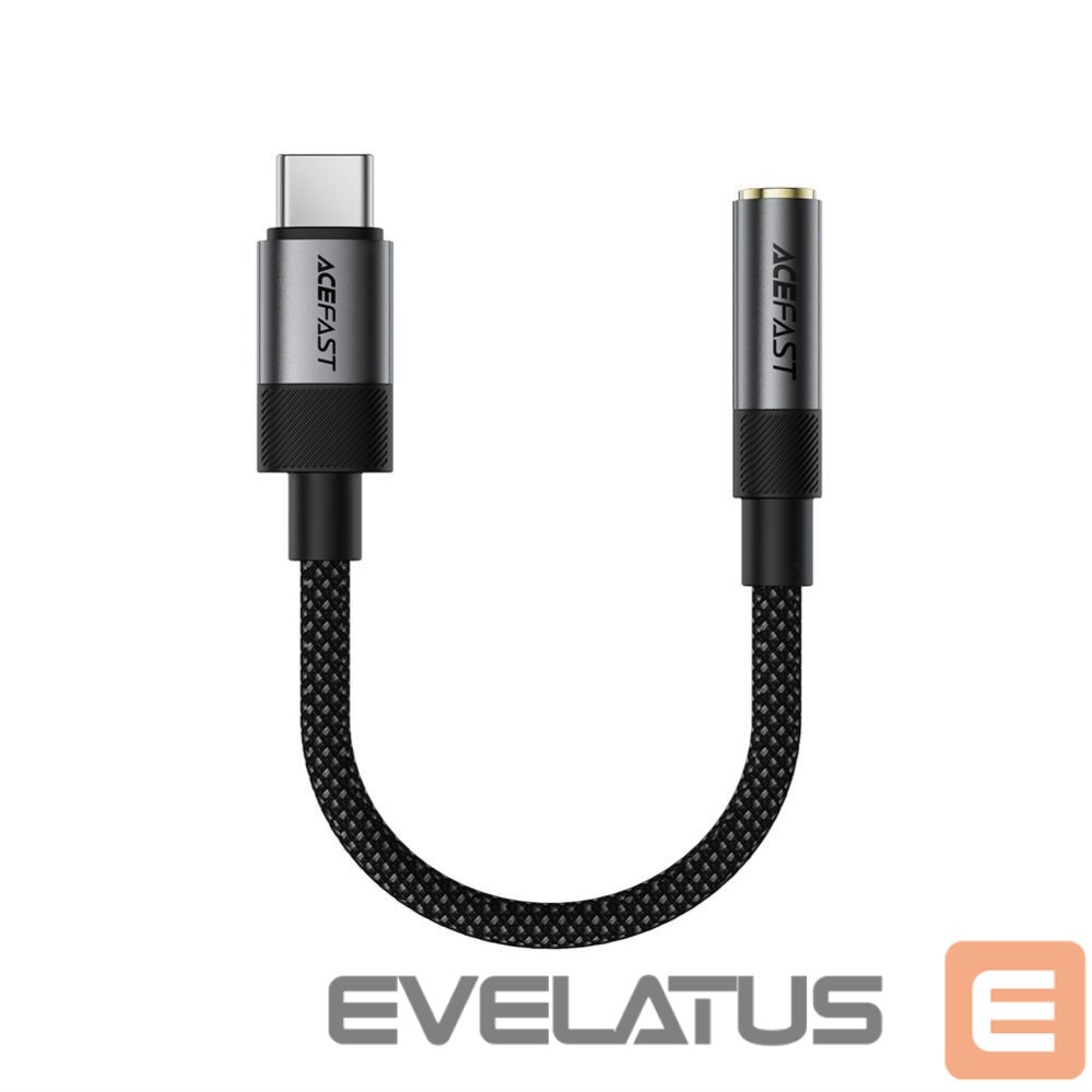 Adapteriai Acefast USB-C to 3.5mm Acefast J12 Audio Adapter Black