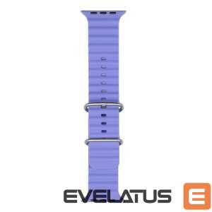Dirželis iWear  S1 Grooved Soft Silicone 20mm strap for Apple Watch 49mm / 45mm / 44mm / 42mm Lilac
