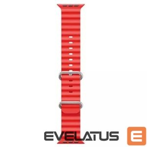 Dirželis iWear  S1 Grooved Soft Silicone 20mm strap for Apple Watch 49mm / 45mm / 44mm / 42mm Red