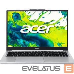 Nešiojamas kompiuteris Acer  Notebook||CPU AMD RyzenT 3|5400U|2.6 GHz|15.6 "|1920 x 1080 pixels|RAM 8 GB|DDR4-SDRAM|SSD 512 GB|Discrete graphics Not available|On-board graphics Yes|Numeric keypad Yes|Keyboard language US International|OS installed Windows 11 Home|Colour Silver|Weight 1.45 kg|NX.JXMEL.001 