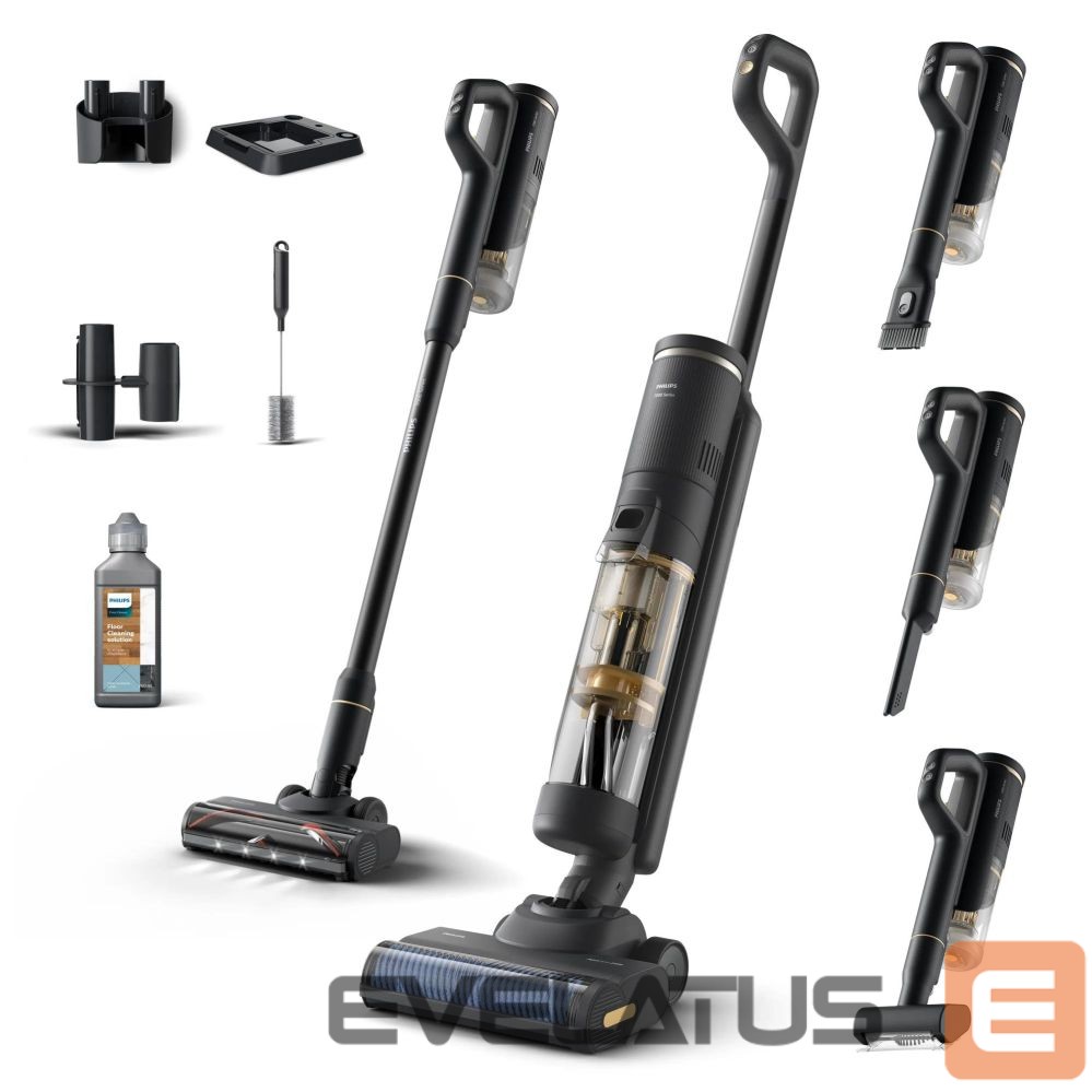 Dulkių siurblys Philips Vacuum Cleaner||XW7264/11|Dry&wet|3-in-1 stick vacuum|Black|Bagless|Battery| 4.5 kg|XW7264/11