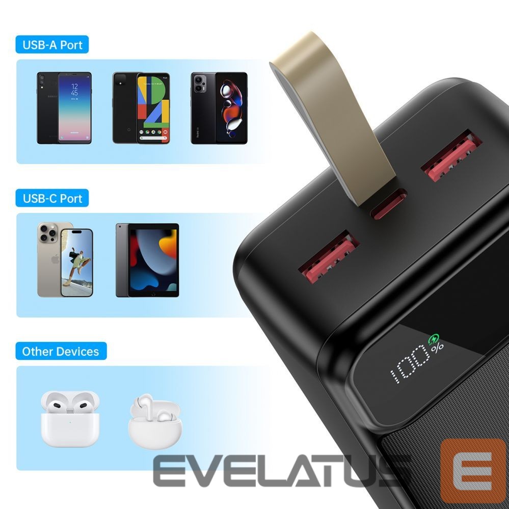 Išorinė baterija Choetech Choetech Power Bank 30000 mAh Black