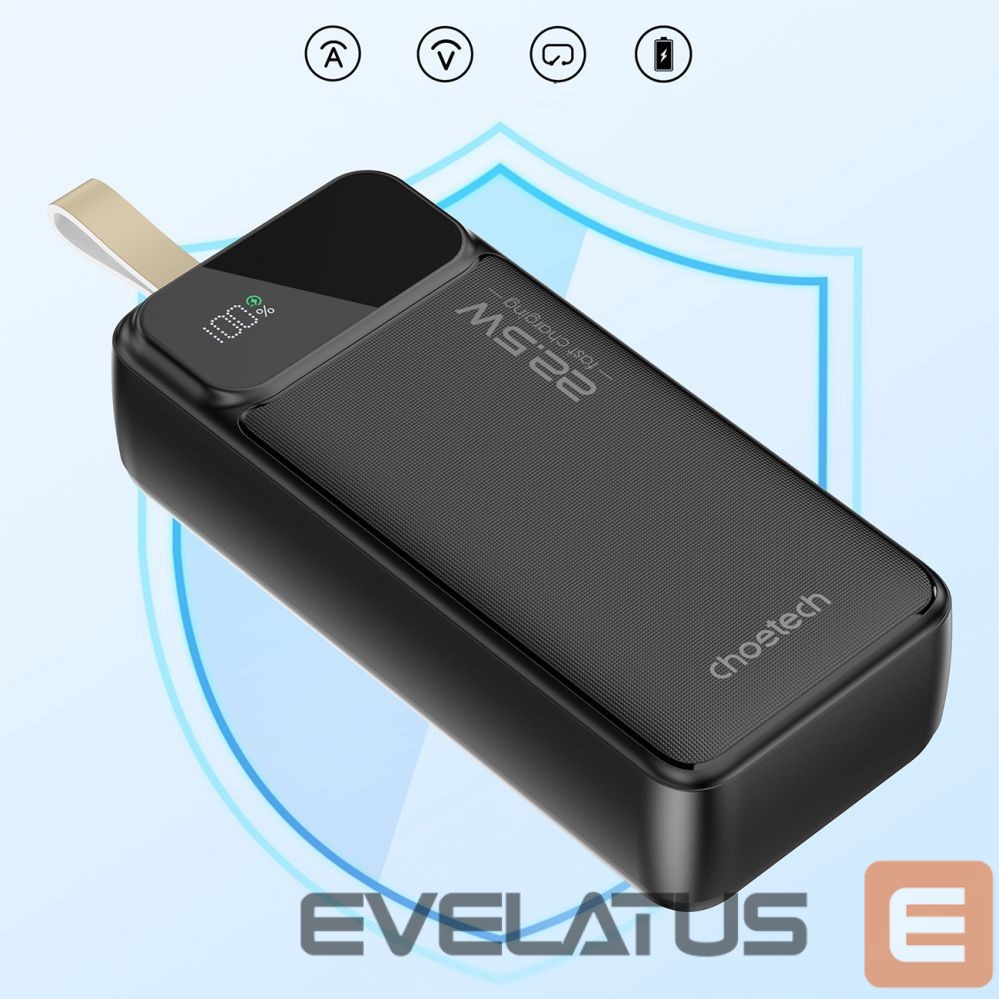 Išorinė baterija Choetech Choetech Power Bank 30000 mAh Black
