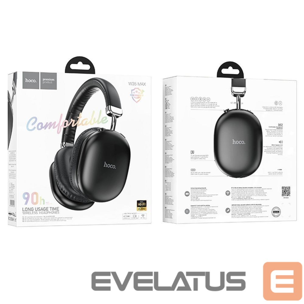 Belaidės ausinės Hoco Wireless headphones Hoco W35 Max black