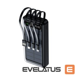 Išorinė baterija Setty  Setty solar power bank SLR-120 20000 mAh black 