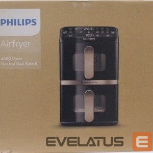 Stalo grotelės Philips  SALE OUT.  NA462/80 Airfryer 4000 Series Dual Basket, 10 L |  Airfryer, Dual Basket | NA462/80 4000 Series | Capacity 10 L | Power 2750 W | RapidAir | Silk White/Beige | DAMAGED PACKAGING 