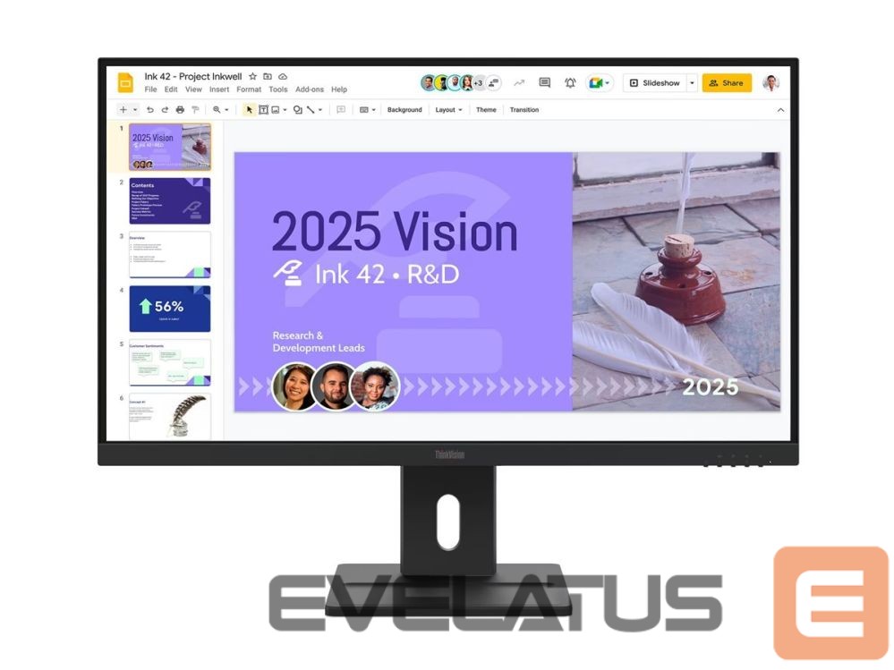 Monitoriai Lenovo | ThinkVision E27Q-40 | 27 " | IPS | QHD | 16:9 | 100 Hz | 4 ms | 2560 x 1440 pixels | 350 cd/m² | HDMI ports quantity 2 | Black