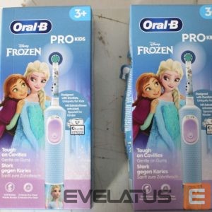 Dantų šepetėlis Oral-B  SALE OUT.  Vitality PRO Kids Frozen Electric Toothbrush, Blue |  Electric Toothbrush | Vitality PRO Kids Frozen | Warranty 24 month(s) | Rechargeable | For kids | Number of brush heads included 1 | Number of teeth brushing modes 2 | Blue | DAMAGED PACKAGING 