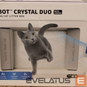 Gyvuliams PETKIT  SALE OUT. |  Purobot Crystal Duo with Camera Self-Cleaning Cat Litter Box | White | MISSING INNER PACKAGING, DEMO 